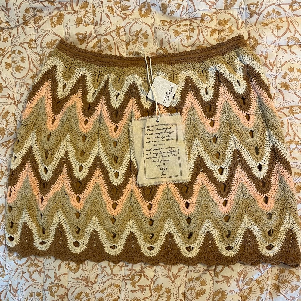 Free People- Heat of the Moment Croche Skirt